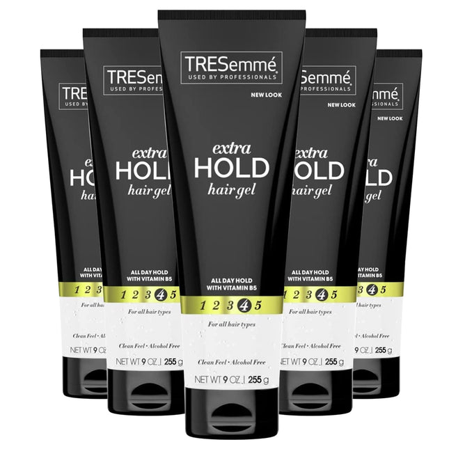 Tresemme Tres Two, Gel Extra Firm Control, Extra Hold, #4 Hair Styling Gel, 9 Ounce (Pack Of 5)