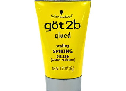 Got2b Original Glued Styling Spiking Hair Gel, Water Resistant, Travel Size, 1.25 Ounce (Pack Of 2)