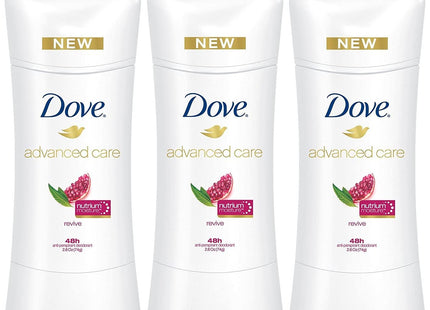 Dove Advanced Care, Antiperspirant Deodorant Stick, Pro-Ceramide, Nutrium Moisture, Revive 2.6 Oz (Pack Of 3)