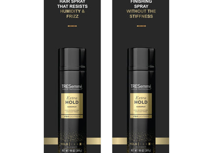 TRESemme Tres Two Extra Hold, Frizz Control Hairspray, Aerosol, 11 Ounce (Pack Of 2)