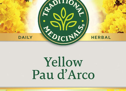 Traditional Medicinal Yellow Pau d Arco Herbal Tea, Contributes 16 Tea Bags (Pack Of 1)