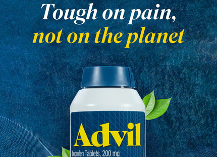 Advil Coated Tablets Pain Reliever and Fever Reducer, Ibuprofen 200mg, 10 Count (Pack Of 144)