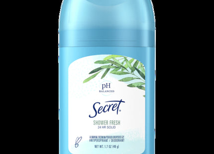 Secret Wide Solid, Antiperspirant and Deodorant, Shower Fresh Scent STICK, 1.7 Ounce (Pack Of 1)