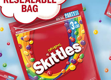 SKITTLES Original Summer Chewy Candy, Party Size, Resealable Bulk Candy Bag, 50 Ounce (Pack Of 1)