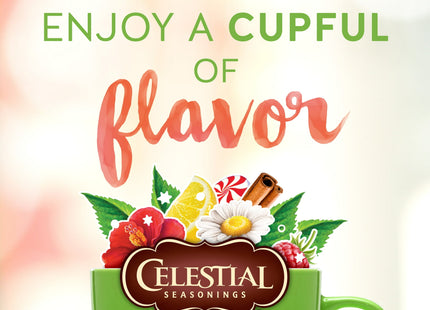 Celestial Seasonings Peppermint Caffeine-Free Herbal Tea Bags, 20 Count (Pack Of 3)