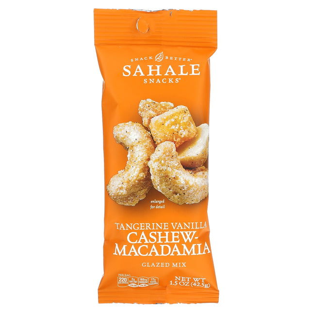 Sahale Snacks Tangerine Vanilla Cashew Macadamia Glazed Mix, 1.5 oz (Pack Of 12)