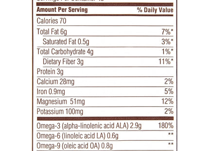 Spectrum Essentials, Organic Ground Premium Flax-seed, Omega-3 Dietary Supplement, 14 Ounce (Pack Of 24)