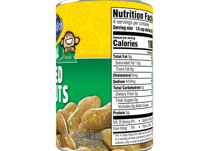 Peanut Patch Original Green Boiled Fresh Peanuts, Sugar-Free, 13.5 Ounce Can (Pack Of 10)