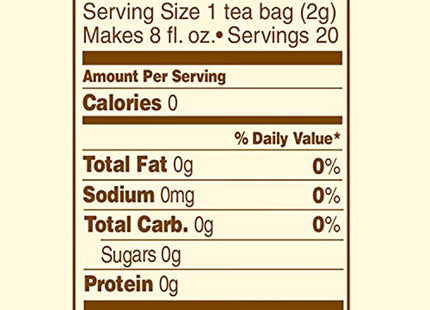 Celestial Seasonings Raspberry Zinger Naturally Caffeine-Free Herbal Tea, 20 Count (Pack Of 2)