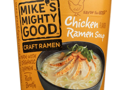 Mike's Mighty Good Ramen Soup, Chicken Noodle Soup, Organic Non-GMO, Instant Ramen Noodles Cups, 1.6 Ounce (Pack Of 1)