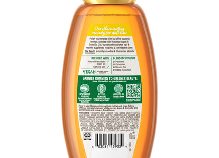 Garnier Whole Blends Nourishing Shampoo, with Moroccan Argan and Camellia Oil, 12.5 Fl Ounce (Pack Of 12)