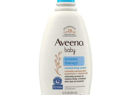 Aveeno Baby Eczema Therapy Moisturizing Cream with Oatmeal, 12 fl. oz (Pack Of 1)