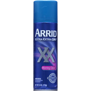 Arrid XX Extra Dry Antiperspirant & Deodorant, Morning Clean, Aerosol Can Spray, 6 Ounce (Pack Of 6)