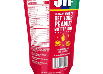 Jif Squeeze Creamy Peanut Butter, Smooth Creamy Texture Portable Pean, Simply Squeeze Pouch, 13 Ounces (Pack Of 1)