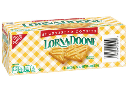 Nabisco Lorna Doone Convenience Pack Cookies, Shortbread, 1.5 x 3 Per Box 4.5 Ounce (Pack Of 20)