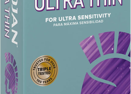 Trojan Ultra Thin for Ultra Sensitivity Premium Fragrance free Lubricated Latex Condoms, 12 Count (Pack Of 1)