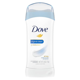 Dove Invisible Solid, Advanced Care, Sweat and Odor Protection, Anti-Perspirant Deodorant, Original Clean, 2.6 Oz (Pack Of 3)