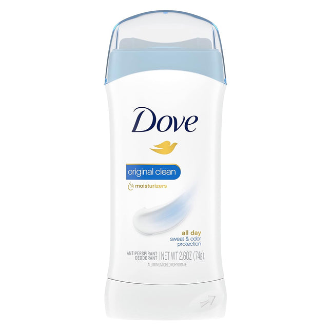 Dove Invisible Solid, Advanced Care, Sweat and Odor Protection, Anti-Perspirant Deodorant, Original Clean, 2.6 Oz (Pack Of 3)