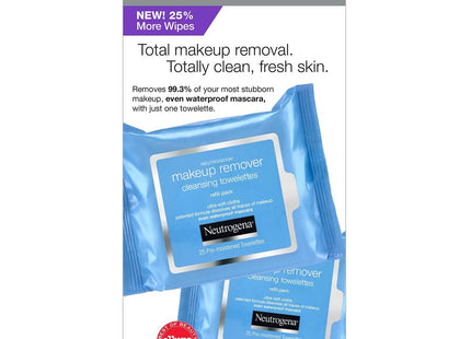 Neutrogena Pre moistened, Makeup Remover Wipes, and Face Cleansing Towelettes, 25 Count (Pack Of 7)