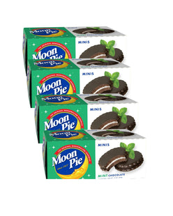 Moonpie Mini Sandwich Mini Cookie, Mint Chocolate Flavor, Rich Dark Chocolate For Decadent Treat, 12 Ounce (Pack Of 4)