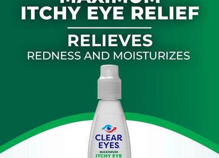 Clear Eyes Triple Relief Lubricant Eye Drops 0.5 Fl Oz (Pack Of 12)