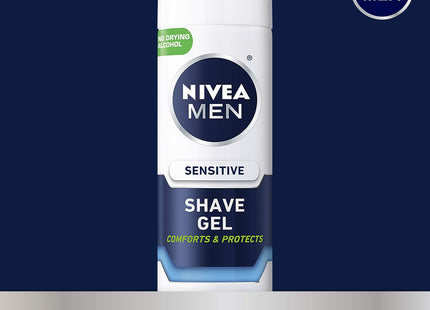 NIVEA MEN Shave Gel, Protects Sensitive Skin, VitaminE, Chamomile, Witch Hazel, 7 Ounce (Pack Of 2)