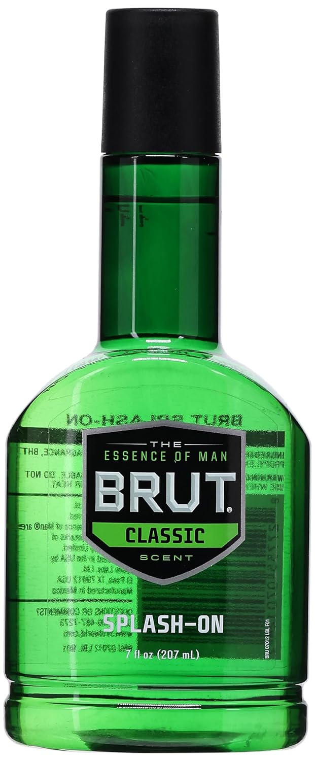 Brut Splash-On Original Fragrance, Cologne for Men Long Lasting Fragrance, Spicy Woods, Floral, and Citrus Notes, 3.5 Ounce (Pack Of 1)