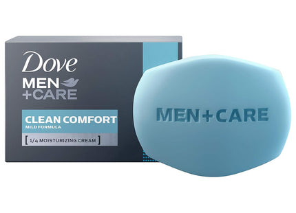 Dove Men+Care Moisturizer Cream, Body and Face Soap Bar, Clean Comfort 3.75 Ounce 6 bar Each (Pack Of 8)