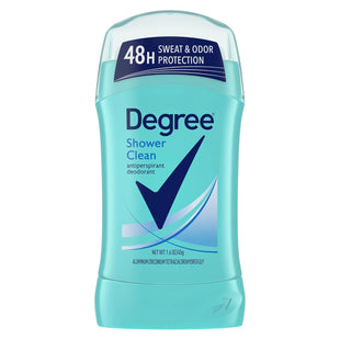 Degree Women Anti-Perspirant and Deodorant, Invisible Solid, Shower Clean 1.6 Ounce (Pack Of 9)