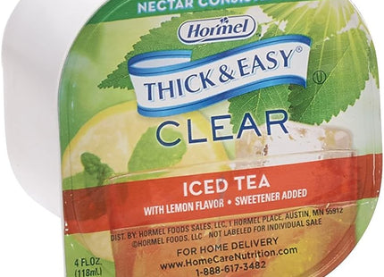 Hormel Thick & Easy Clear Thickened Iced Tea, Nectar Consistency, 4 Ounce (PacK Of 24)