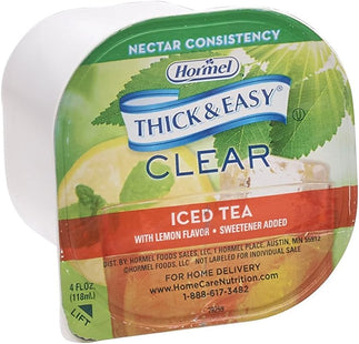 Hormel Thick & Easy Clear Thickened Iced Tea, Nectar Consistency, 4 Ounce (PacK Of 24)