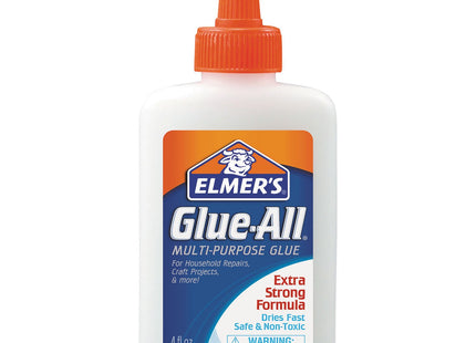 Elmer's Glue All Multi-Purpose Liquid Glue Extra Strong, Quick Drying Formula, 4 Ounces (Pack Of 8)