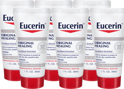 Eucerin Original Moisturizing Lotion, For Extremely Dry Skin, Emollient Enriched Lotion 1 Ounce (Pack Of 12)