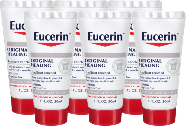 Eucerin Original Moisturizing Lotion, For Extremely Dry Skin, Emollient Enriched Lotion 1 Ounce (Pack Of 6)