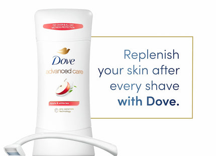 Dove Go Fresh Advanced Care, Antiperspirant Deodorant, Apple & White Tea, 2.6 Ounce (Pack Of 48)