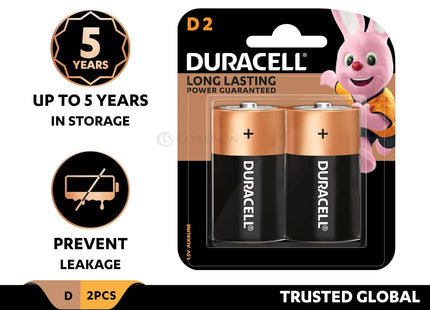 Duracell D Alkaline Copper Top Batteries, Duralock Technology, 1.5 Volt 2 Count (Pack Of 12)