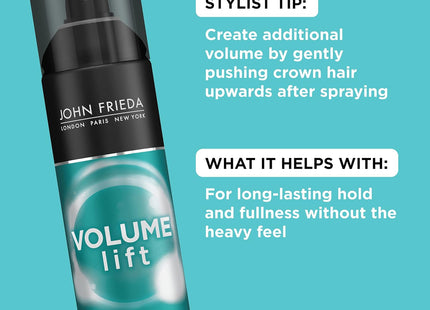 John Frieda Luxurious Volume, For Fine or Flat Hair, All-Day Hold, Aerosol, Hair spray 10 Ounce (Pack Of 3)