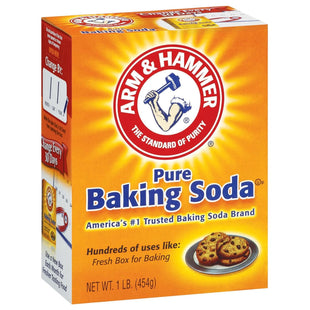 Arm & Hammer Pure Baking Soda, For Baking, Cleaning & Deodorizing, 16 Ounce (Pack Of 4)