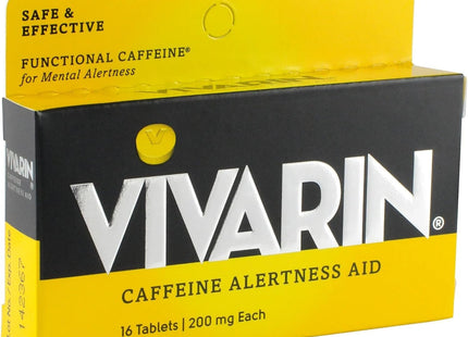 Vivarin Caffeine Alertness Aid Healthcare Tablets For Mental Alertness 200mg, 16 Count (Pack Of 5)