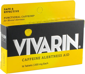 Vivarin Caffeine Alertness Aid Healthcare Tablets For Mental Alertness 200mg, 16 Count (Pack Of 2)