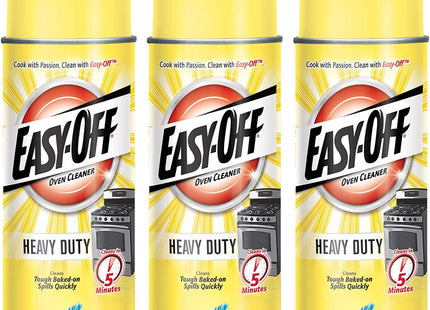 Easy-Off Heavy Duty Oven Cleaner Spray, Regular Scent, Removes Grease, 14.5 ounce (Pack Of 3)