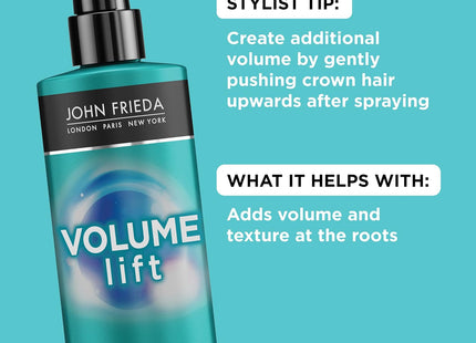 John Frieda Volume Lift Blow-Dry Hair Lotion, Root Booster Thickening Spray, with Air-Silk Technology 6 Fl Ounce (Pack Of 1)