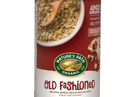 Nature’s Path Organic Old Fashioned Whole Grain Rolled Oats, Oven Toasted, Non-GMO, 18 Ounce (Pack Of 1)