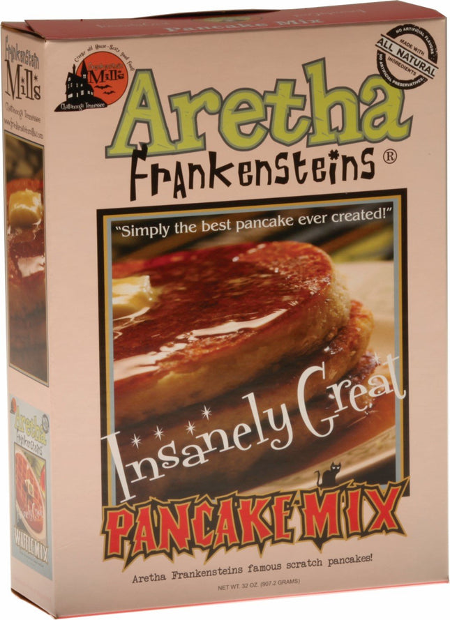 Frankensteins Mill Aretha Pancake Mix, All Natural, Original Ingredients, Full Sealed Box, 32 OZ (Pack Of 3)