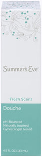 Summer's Eve Douche Vinegar & Water, Feminine Wash, Cleanser, Fresh Scent, 4.5 Ounce (Pack Of 3)