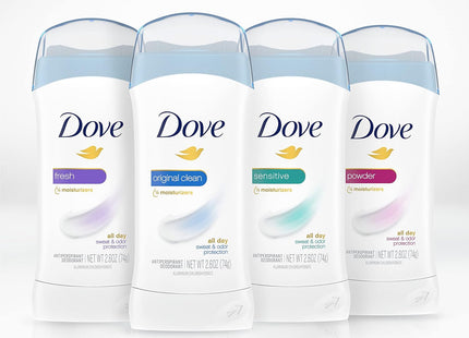 Dove Invisible Solid, Advanced Care, Sweat and Odor Protection, Anti-Perspirant Deodorant, Original Clean, 2.6 Oz (Pack Of 1)