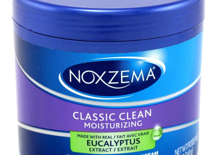 Noxzema Classic Moisturizing Facial Cleanser Cream, With Real Eucalyptus Extract, For All Skin, 12 Ounce (Pack Of 3)