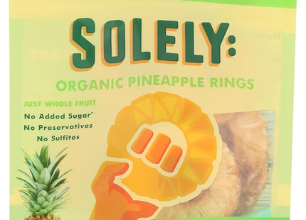 SOLELY Organic Dried Pineapple Rings, Non-GMO, Real Fresh Clean Fruit, 3.5 Ounce (Pack Of 2)