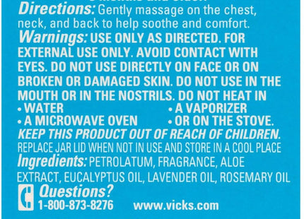 Vicks BabyRub Non-Medicated Soothing Chest Rub Ointment, with Eucalyptus 1.76 Ounce (Pack Of 6)