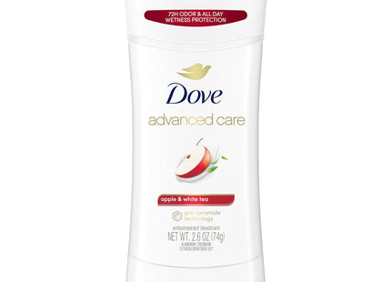 Dove Go Fresh Advanced Care, Antiperspirant Deodorant, Apple & White Tea, 2.6 Ounce (Pack Of 48)